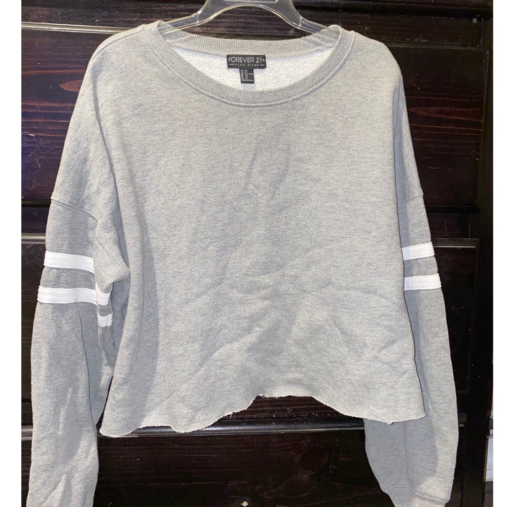 Plus Size Forever 21 Cropped Sweatshirt